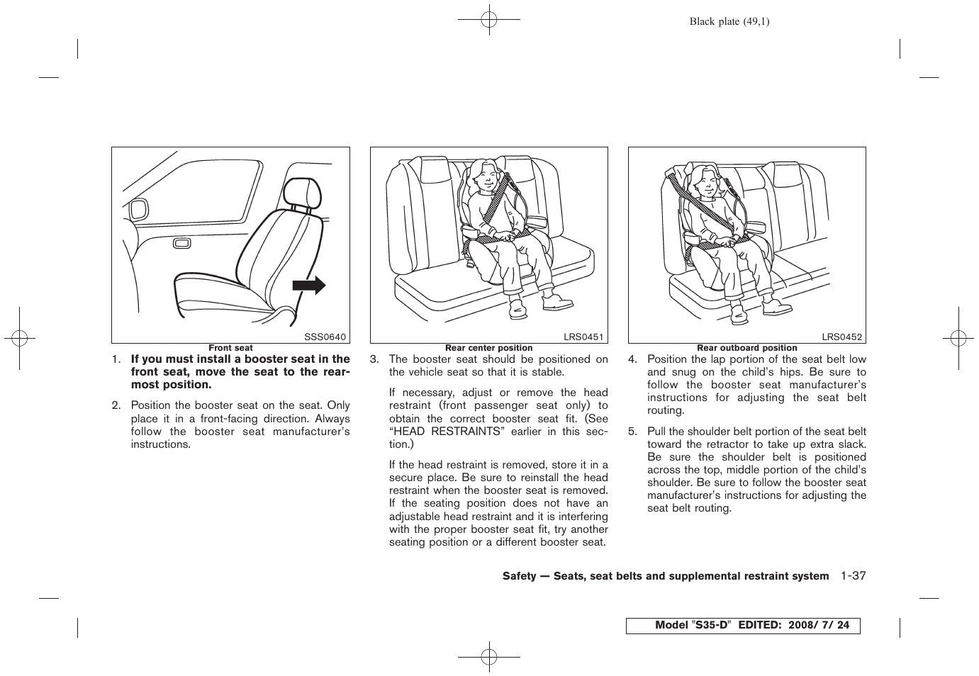NISSAN 2009 Rogue User Manual | Page 50 / 316