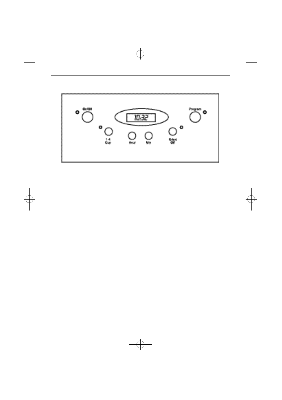 Control panel | Cuisinart DGB-600BCC User Manual | Page 8 / 15
