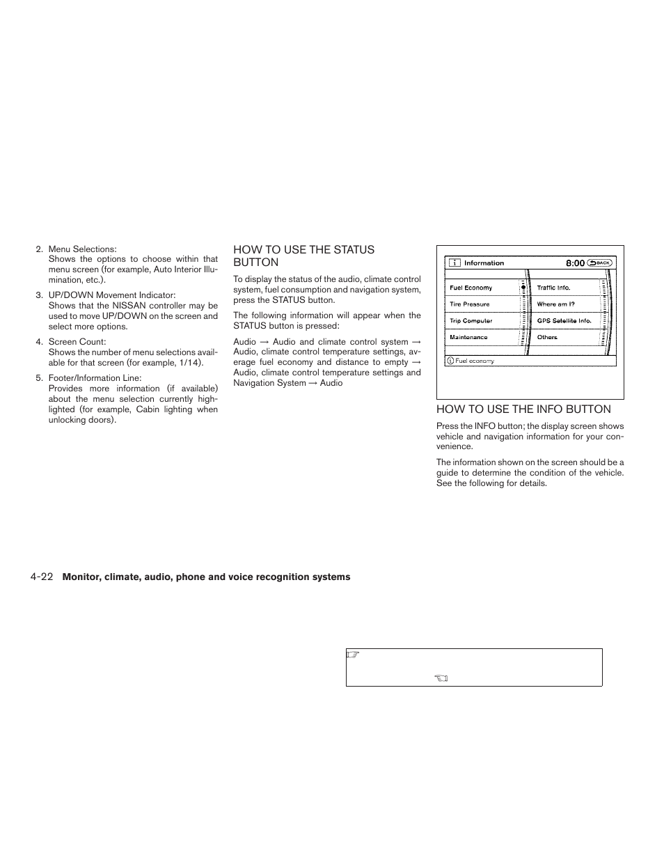 NISSAN 2009 Pathfinder User Manual | Page 188 / 471