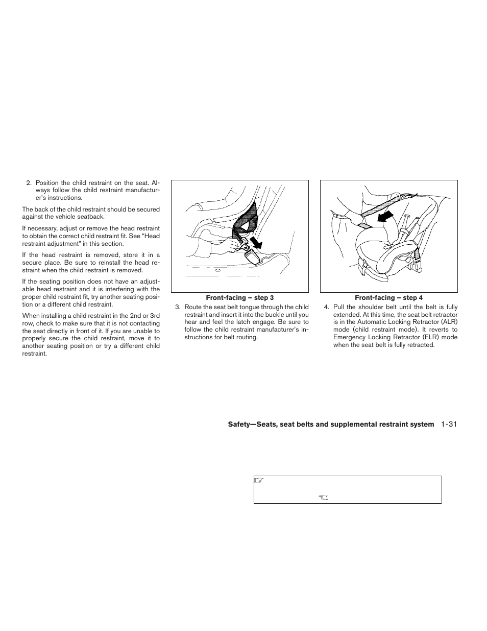 NISSAN 2009 Pathfinder User Manual | Page 49 / 471