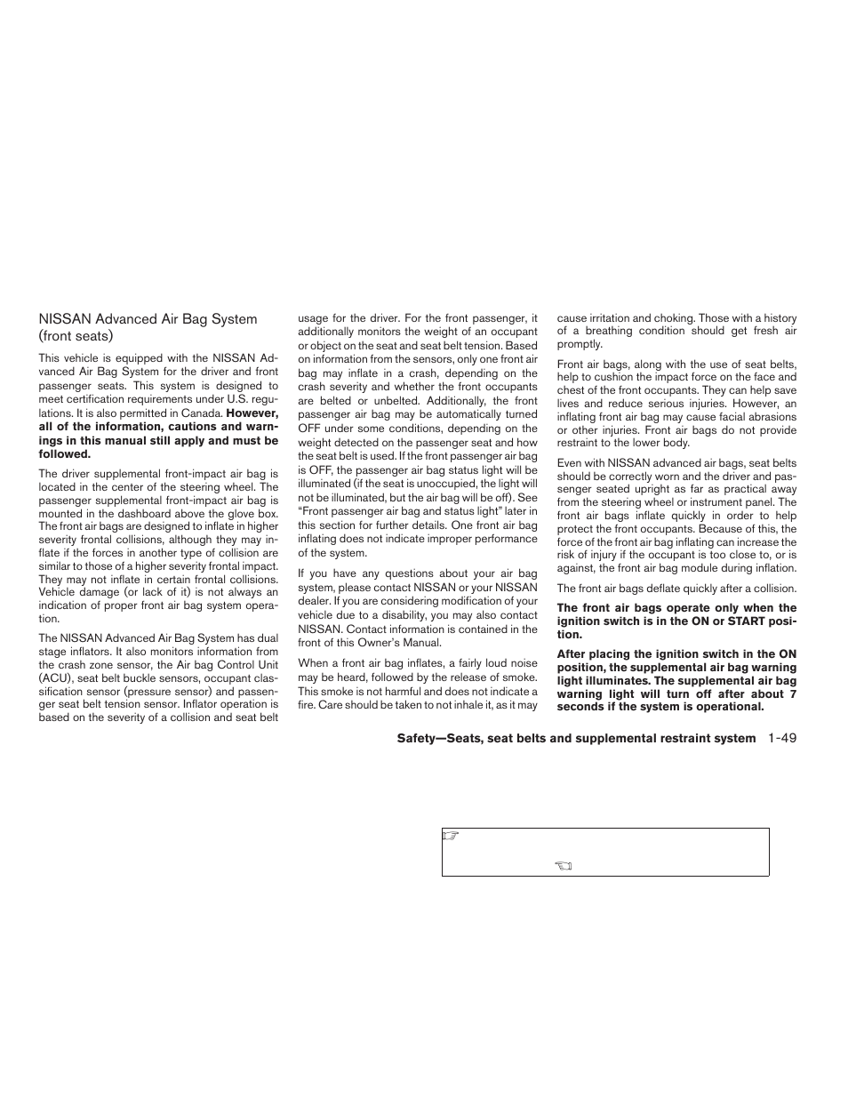 NISSAN 2009 Pathfinder User Manual | Page 67 / 471