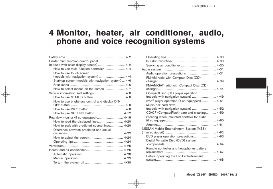 NISSAN 2009 Murano User Manual | Page 163 / 443