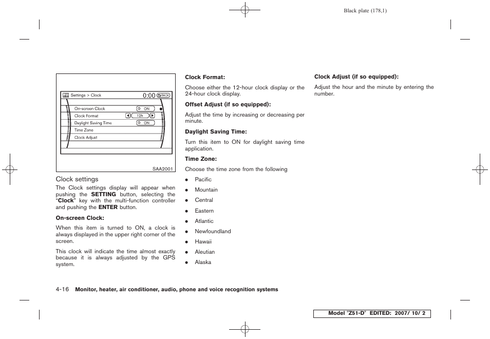 NISSAN 2009 Murano User Manual | Page 180 / 443