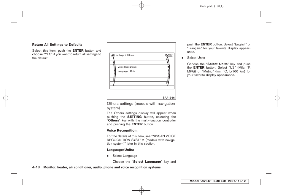 NISSAN 2009 Murano User Manual | Page 182 / 443