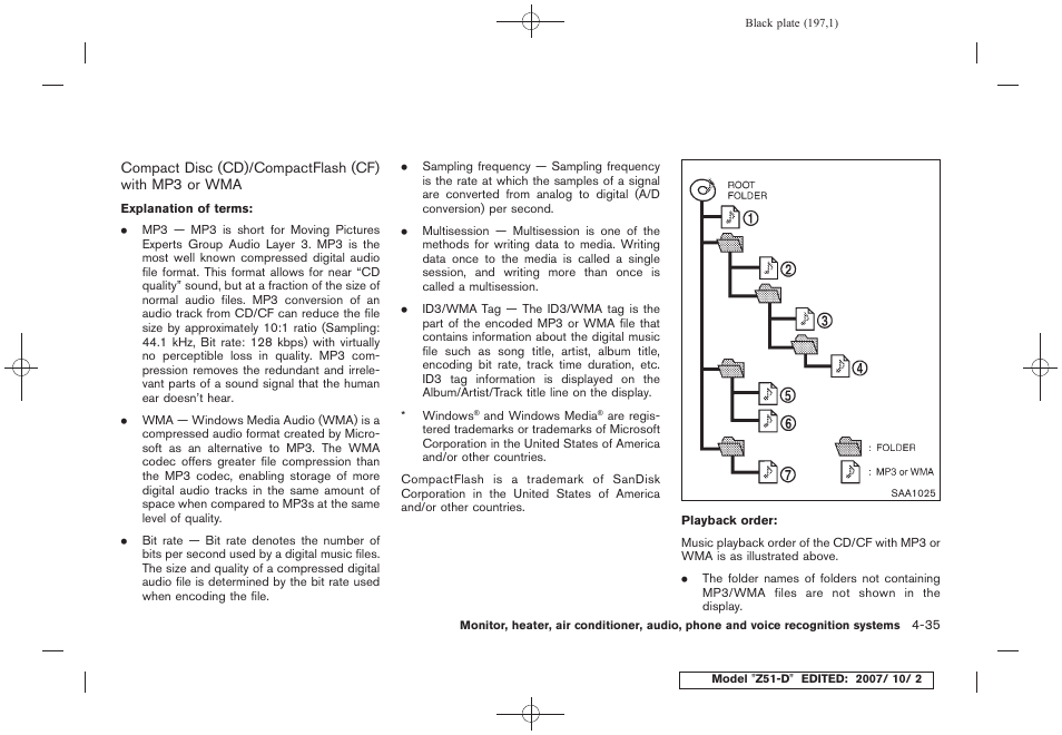 NISSAN 2009 Murano User Manual | Page 199 / 443