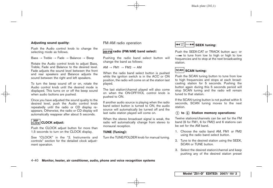 NISSAN 2009 Murano User Manual | Page 204 / 443