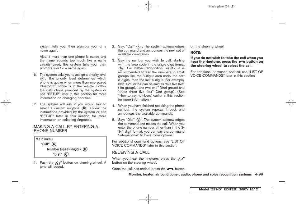 NISSAN 2009 Murano User Manual | Page 263 / 443