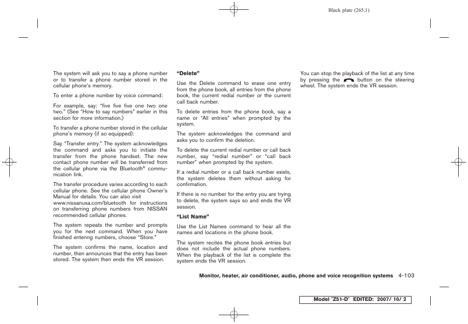 NISSAN 2009 Murano User Manual | Page 267 / 443