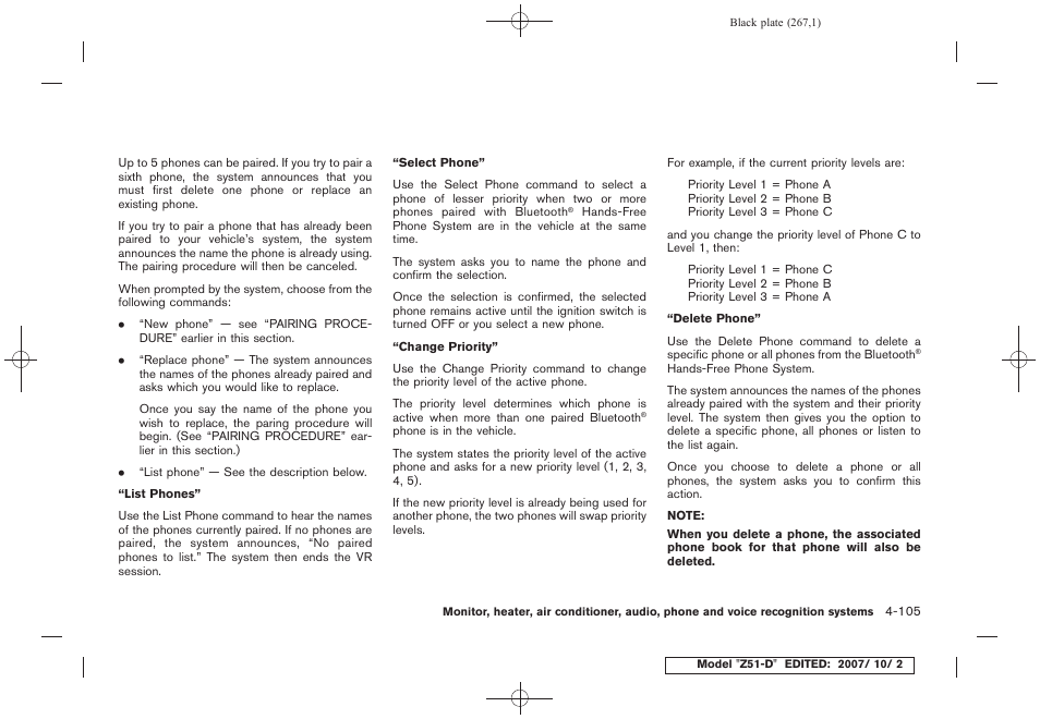 NISSAN 2009 Murano User Manual | Page 269 / 443