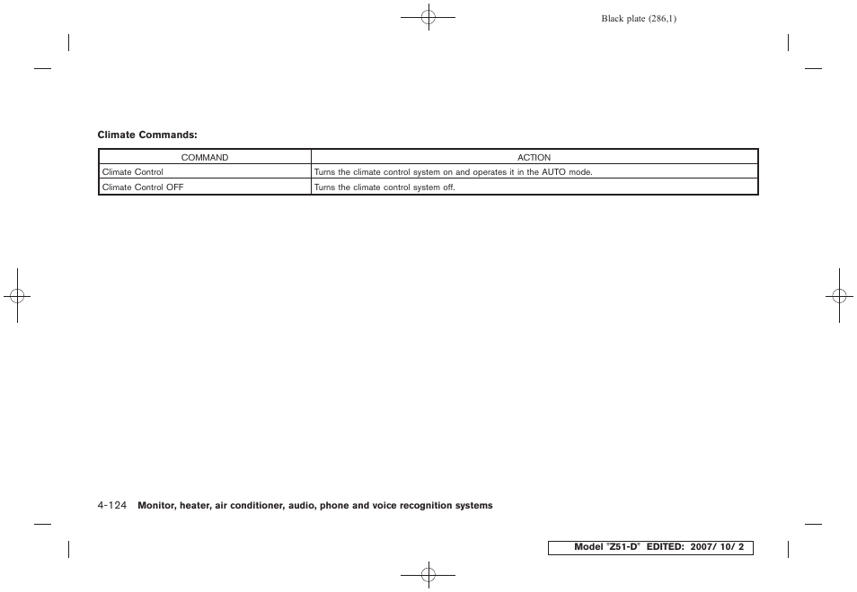 NISSAN 2009 Murano User Manual | Page 288 / 443