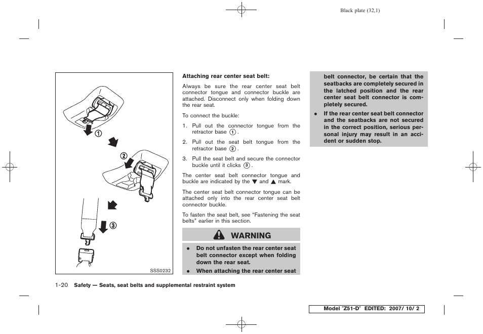 Warning | NISSAN 2009 Murano User Manual | Page 34 / 443