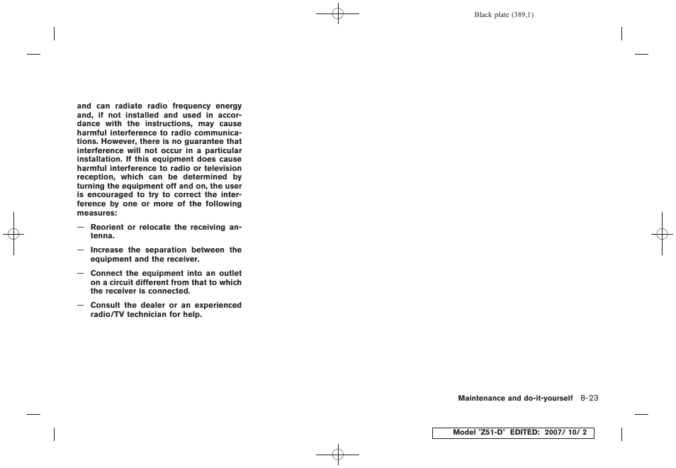 NISSAN 2009 Murano User Manual | Page 387 / 443