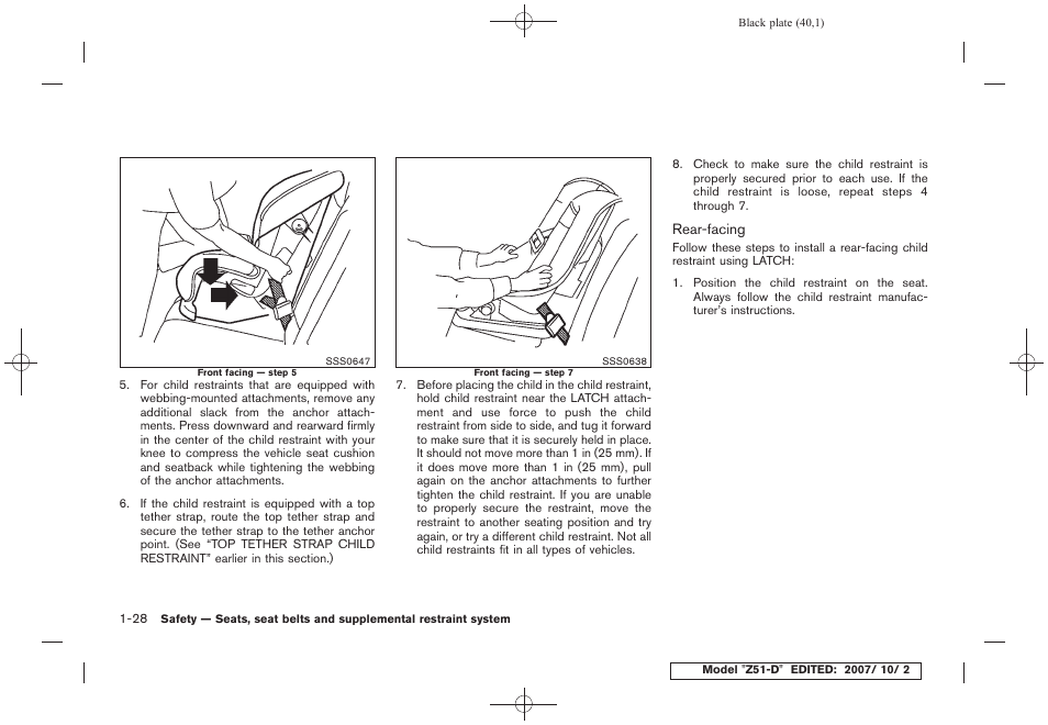 NISSAN 2009 Murano User Manual | Page 42 / 443