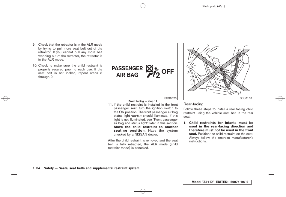 NISSAN 2009 Murano User Manual | Page 48 / 443