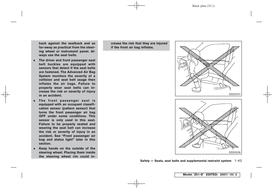 NISSAN 2009 Murano User Manual | Page 57 / 443