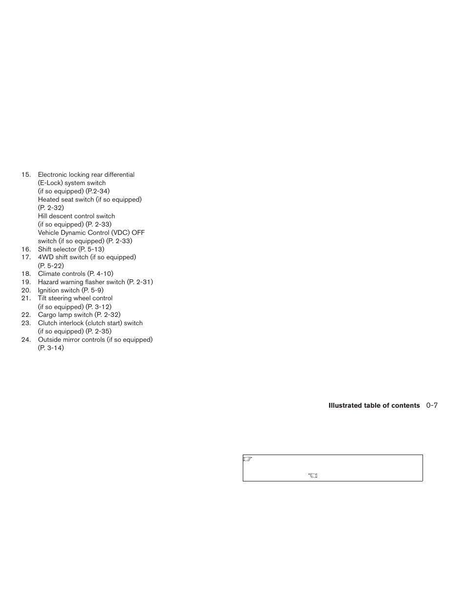 NISSAN 2009 Frontier User Manual | Page 13 / 366