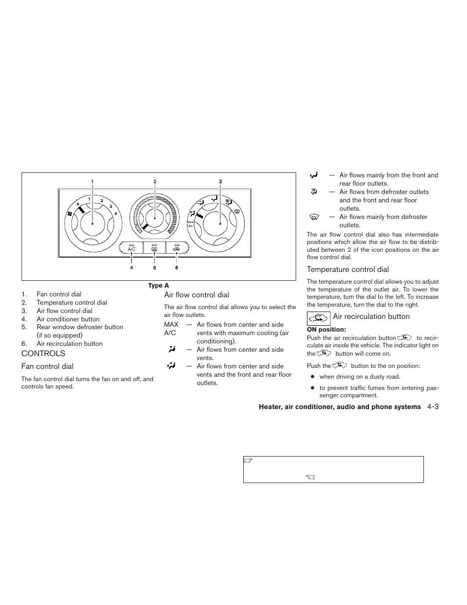 Controls -3 | NISSAN 2009 Frontier User Manual | Page 163 / 366