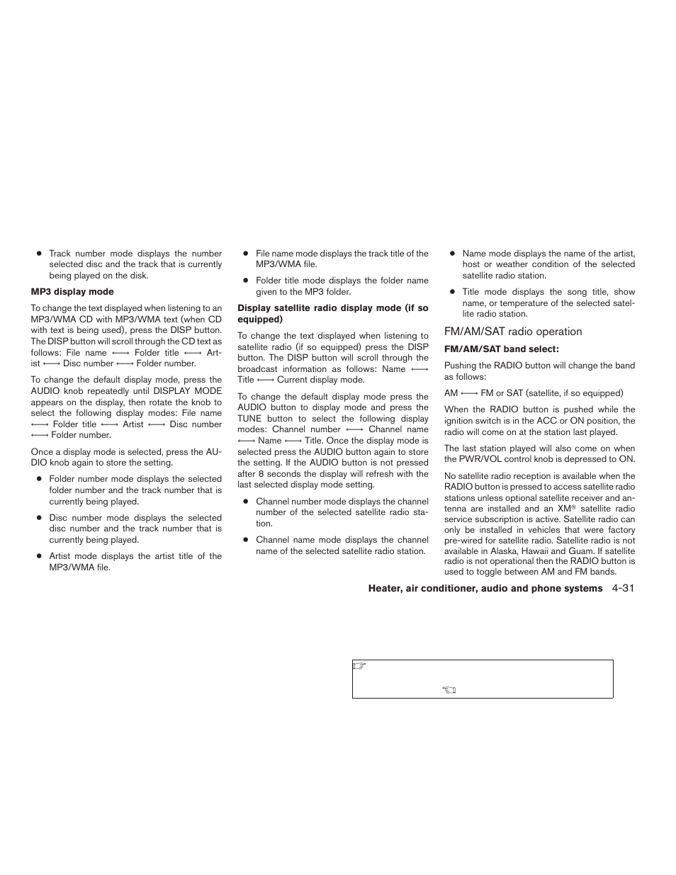 NISSAN 2009 Frontier User Manual | Page 191 / 366