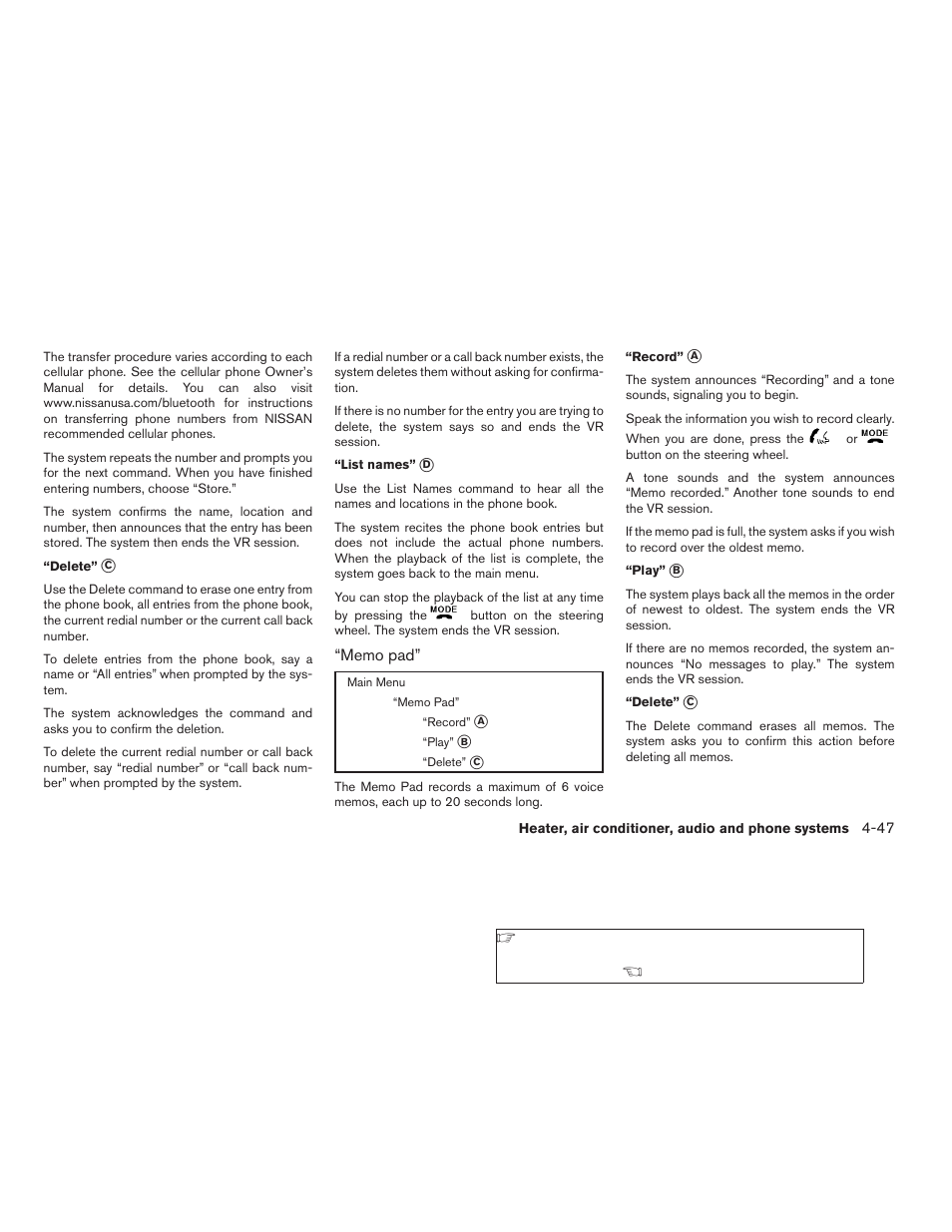NISSAN 2009 Frontier User Manual | Page 207 / 366