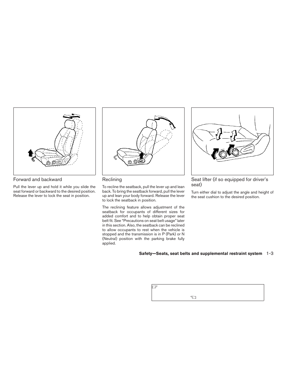 NISSAN 2009 Frontier User Manual | Page 21 / 366