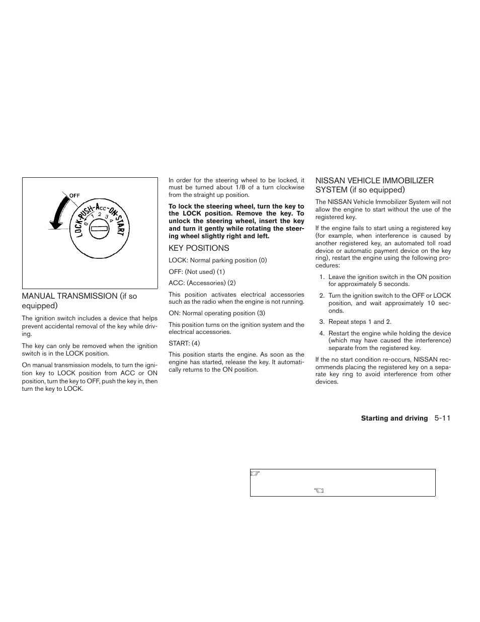 If so equipped) -11 | NISSAN 2009 Frontier User Manual | Page 223 / 366