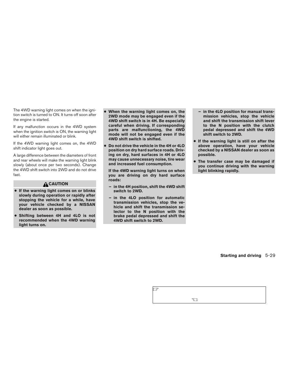 NISSAN 2009 Frontier User Manual | Page 241 / 366