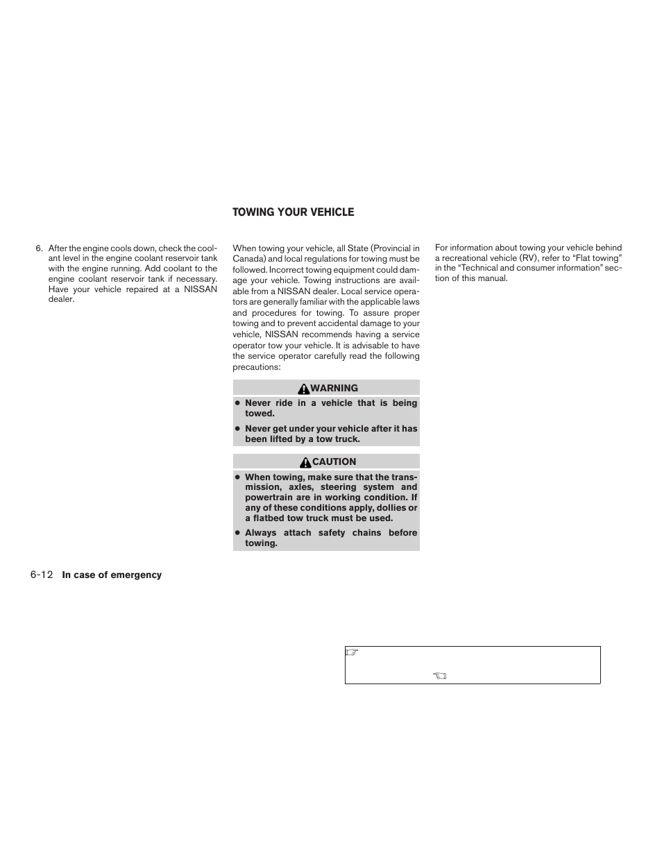 Towing your vehicle -12 | NISSAN 2009 Frontier User Manual | Page 264 / 366