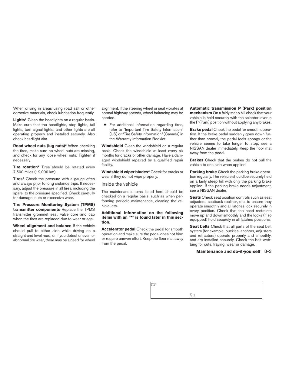NISSAN 2009 Frontier User Manual | Page 277 / 366