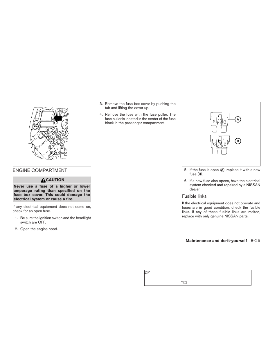 Engine compartment -25 | NISSAN 2009 Frontier User Manual | Page 299 / 366