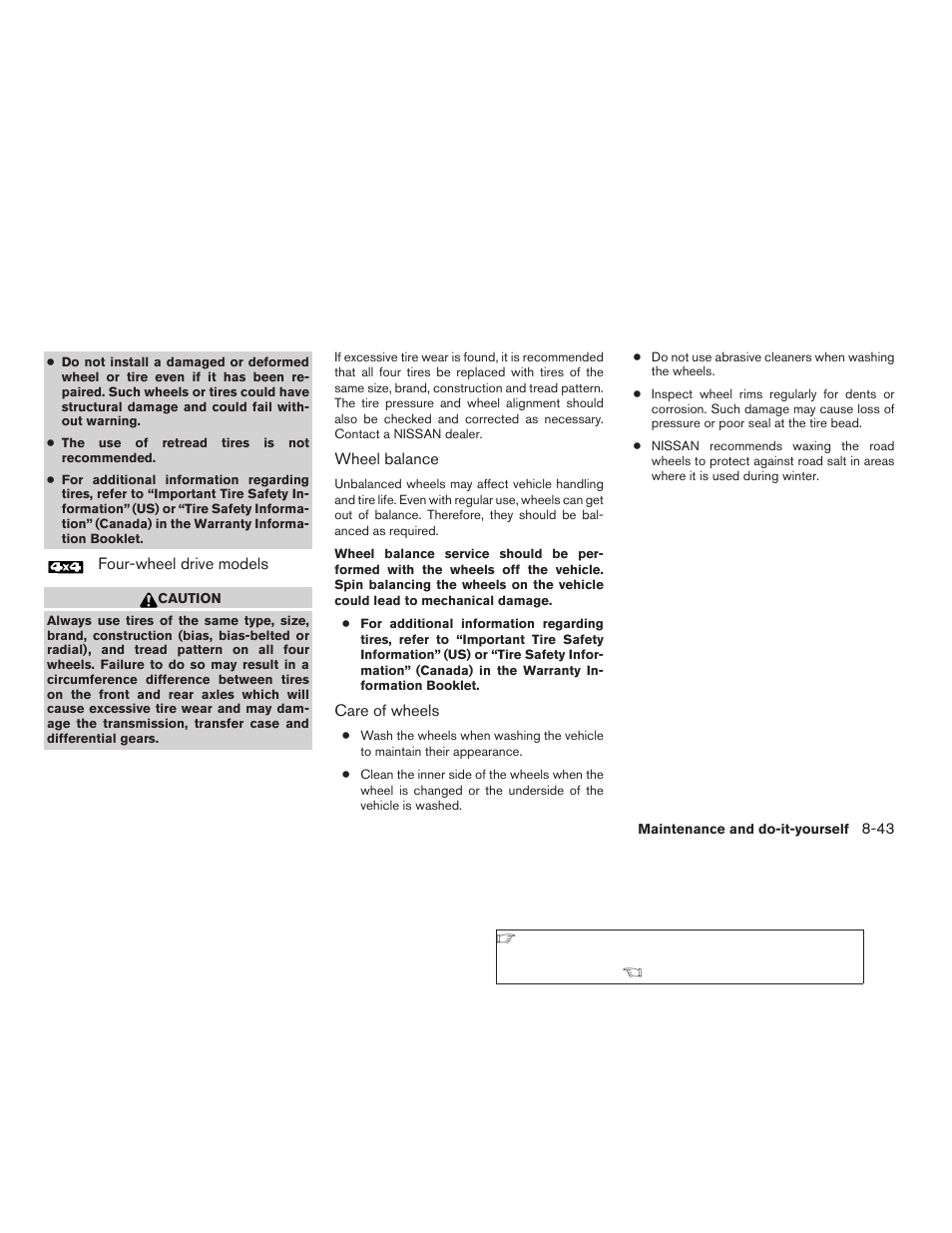 NISSAN 2009 Frontier User Manual | Page 317 / 366