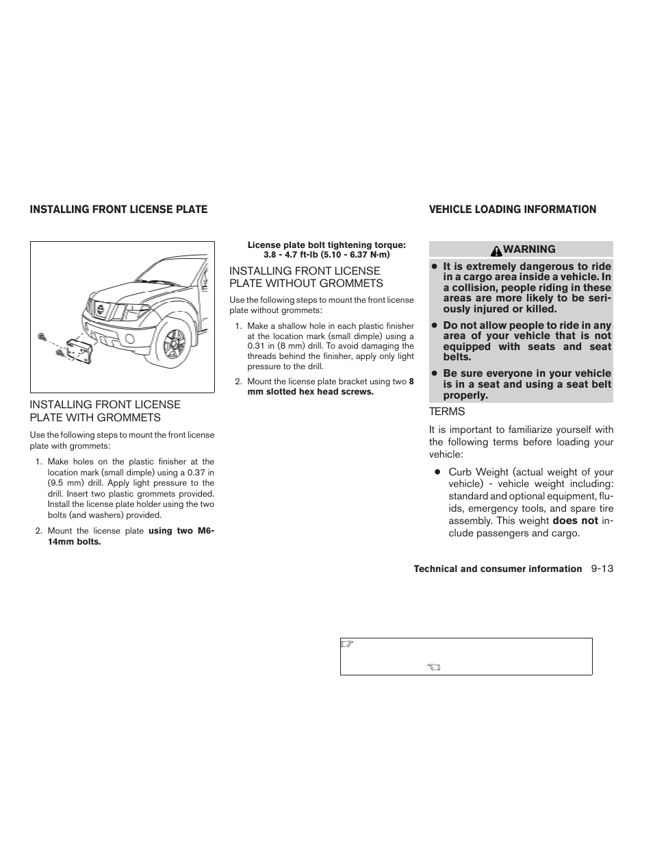 Terms -13 | NISSAN 2009 Frontier User Manual | Page 331 / 366