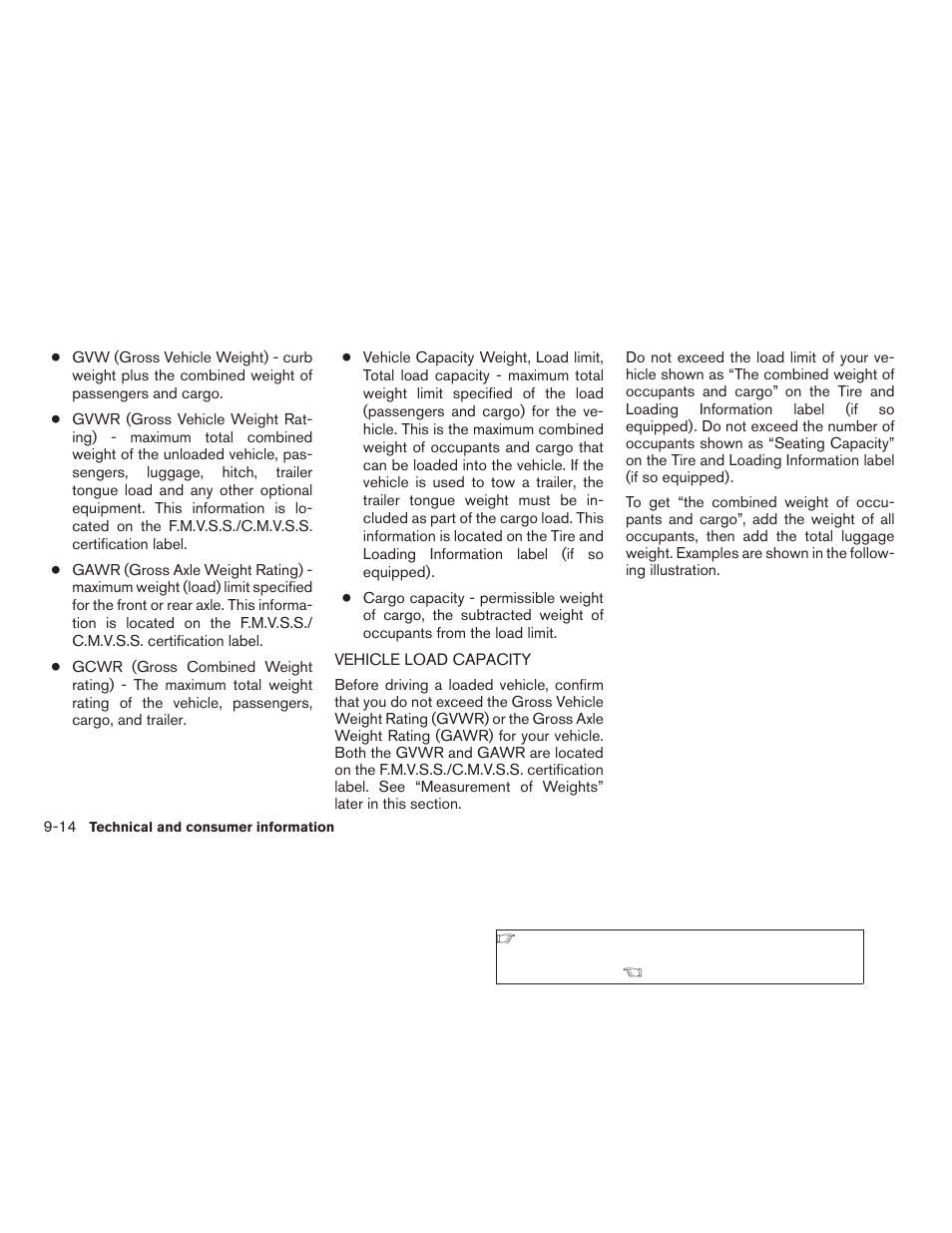 Vehicle load capacity -14 | NISSAN 2009 Frontier User Manual | Page 332 / 366