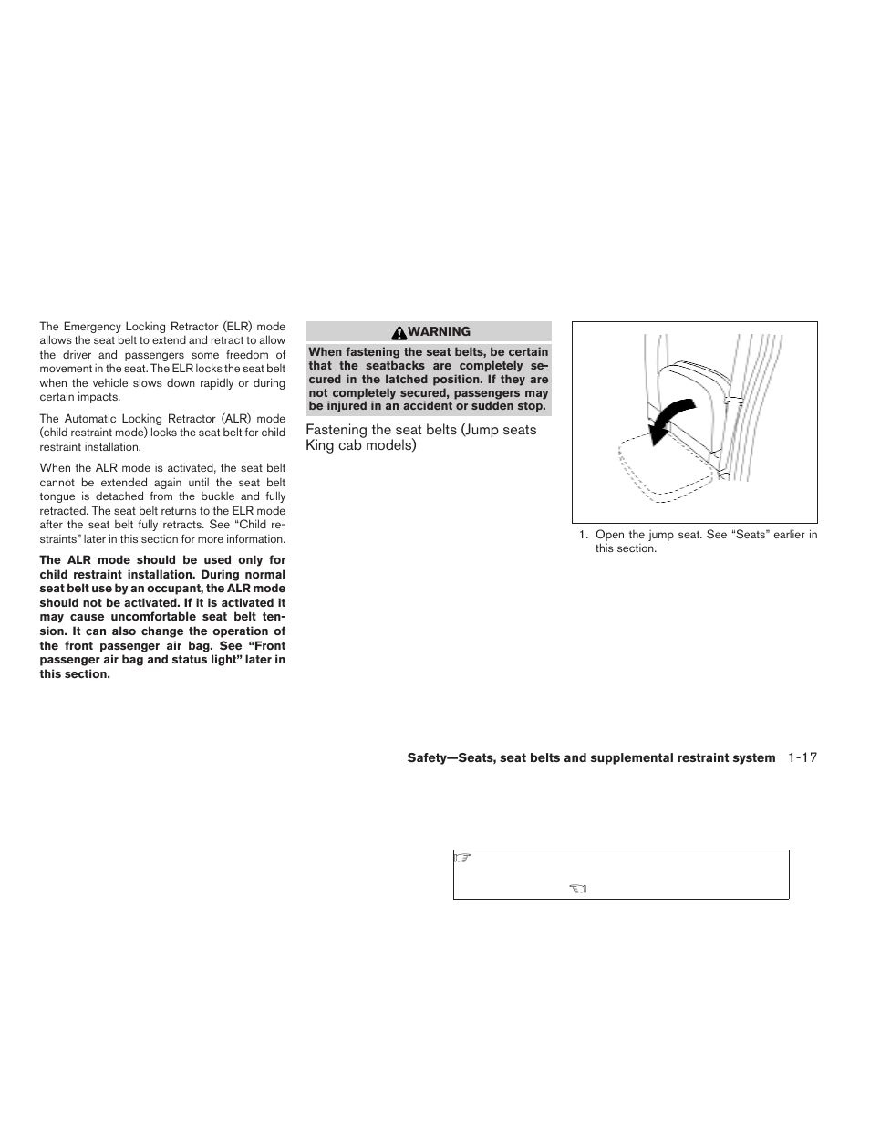 NISSAN 2009 Frontier User Manual | Page 35 / 366