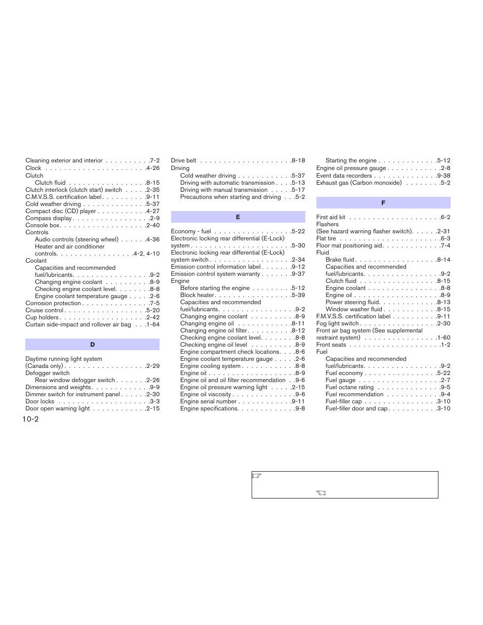 NISSAN 2009 Frontier User Manual | Page 360 / 366