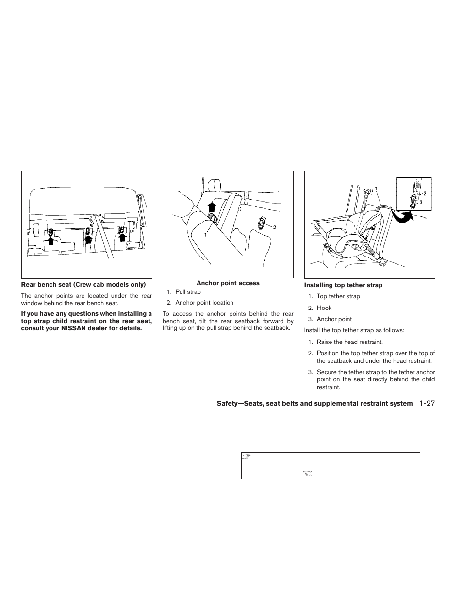 NISSAN 2009 Frontier User Manual | Page 45 / 366