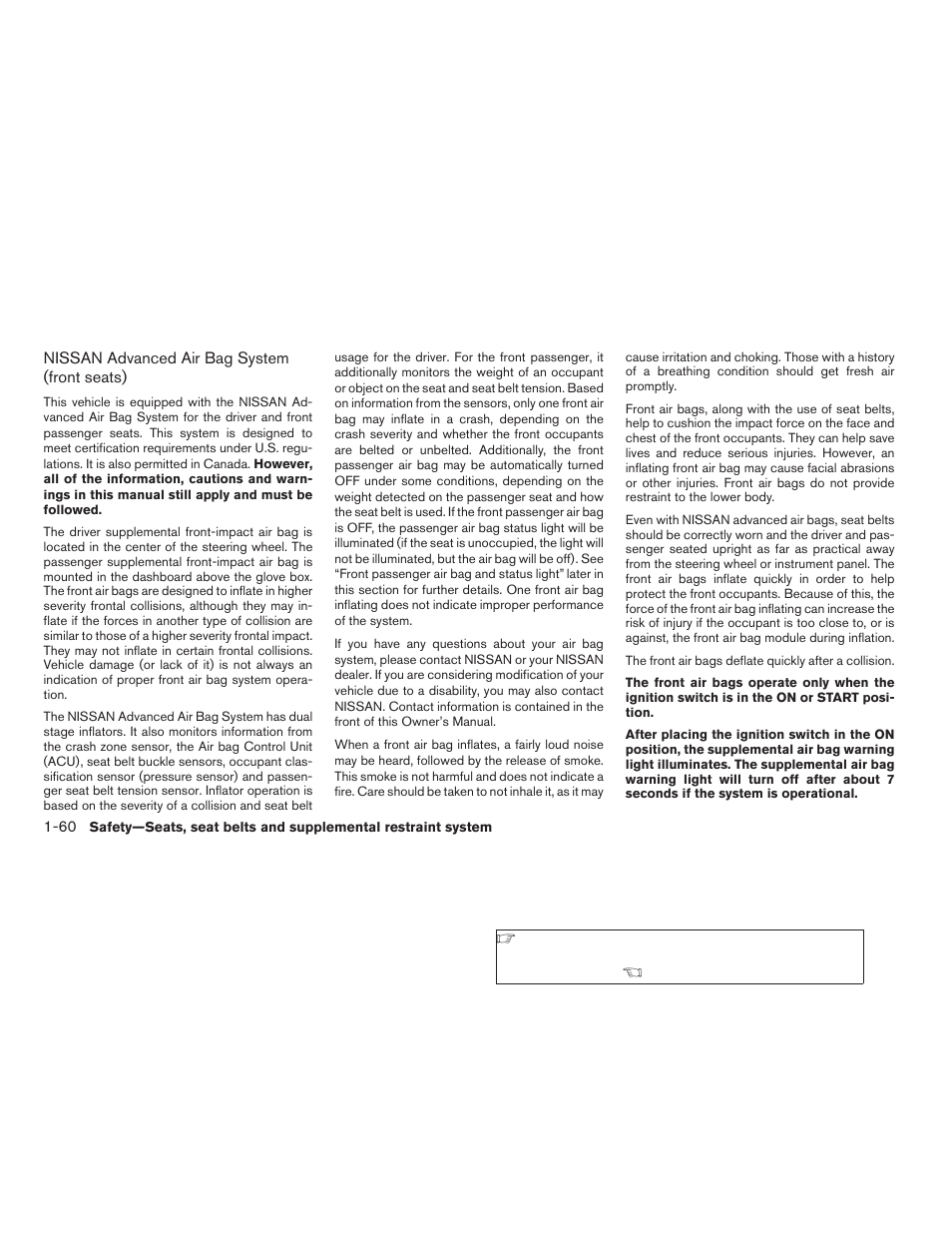 NISSAN 2009 Frontier User Manual | Page 78 / 366