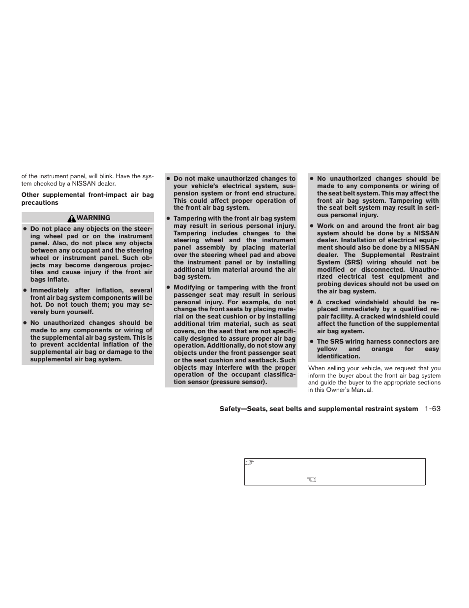 NISSAN 2009 Frontier User Manual | Page 81 / 366