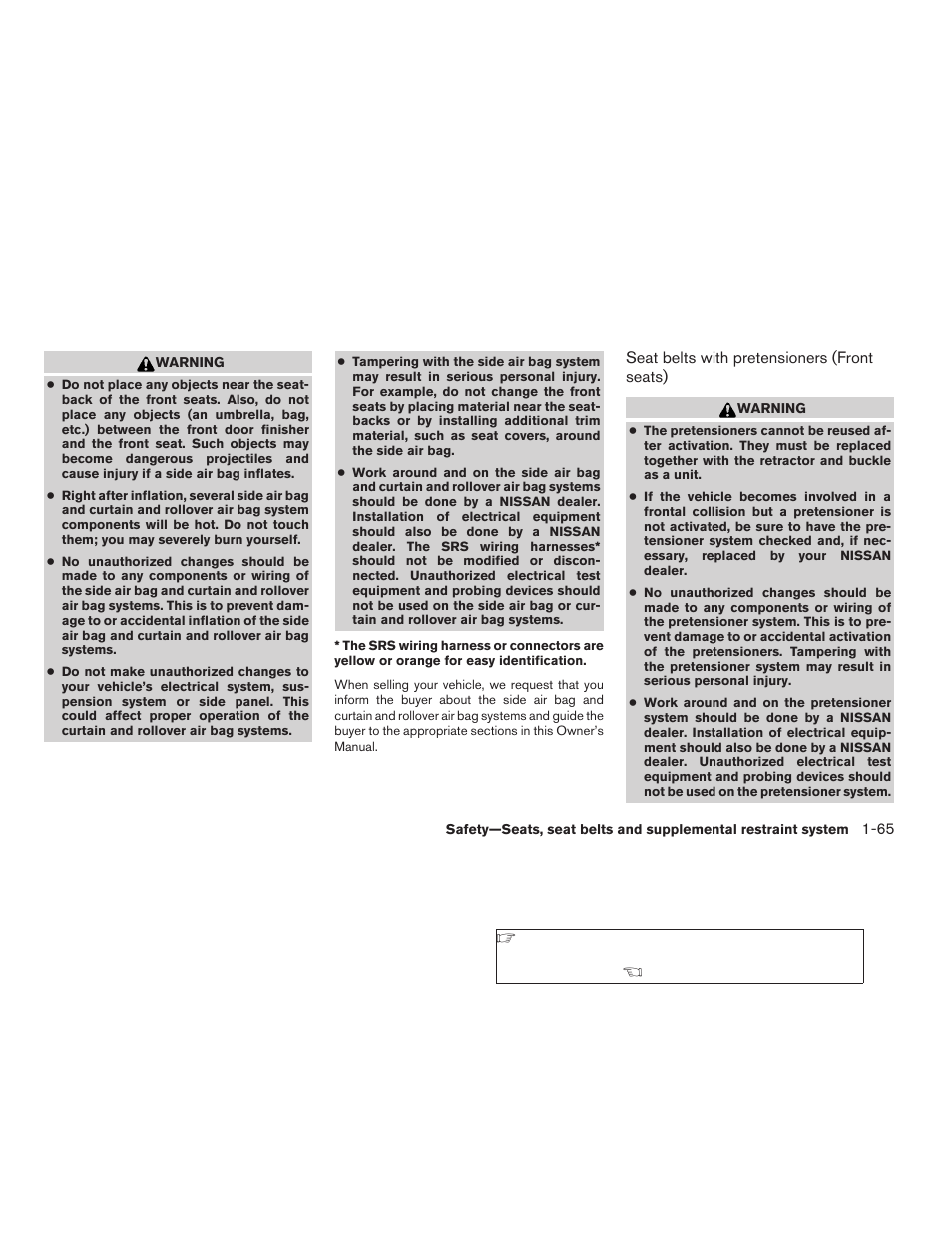 NISSAN 2009 Frontier User Manual | Page 83 / 366