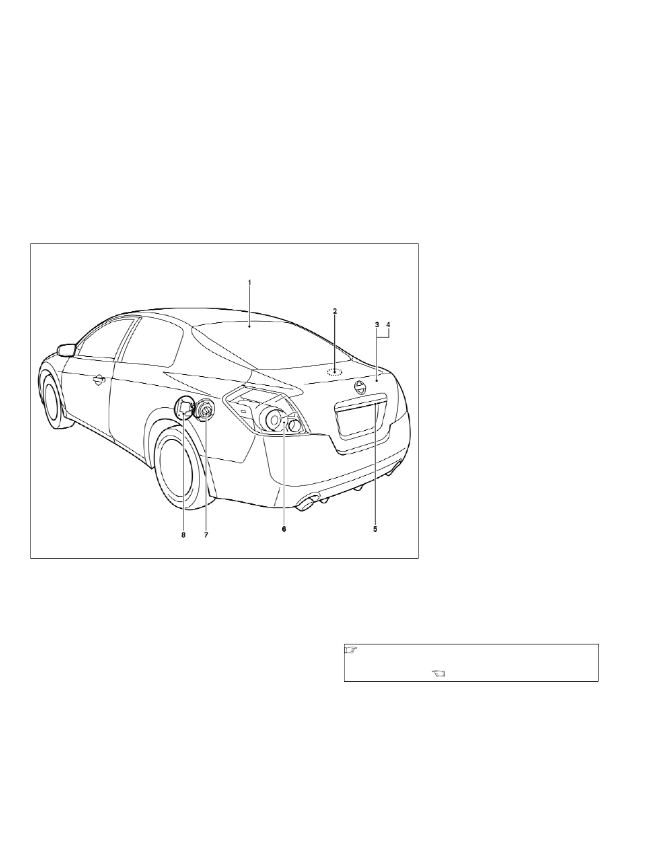 Exterior rear -5 | NISSAN 2009 Altima User Manual | Page 11 / 374