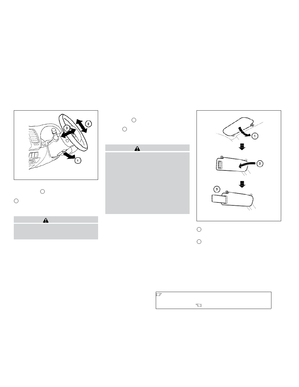 Tilting/telescopic steering column -28, Tilt operation -28 telescopic operation -28, Sun visors -28 | NISSAN 2009 Altima User Manual | Page 160 / 374