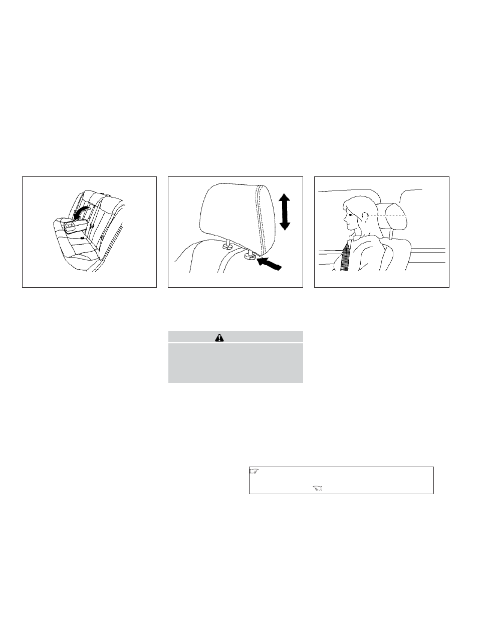 Head restraint adjustment -11 | NISSAN 2009 Altima User Manual | Page 29 / 374