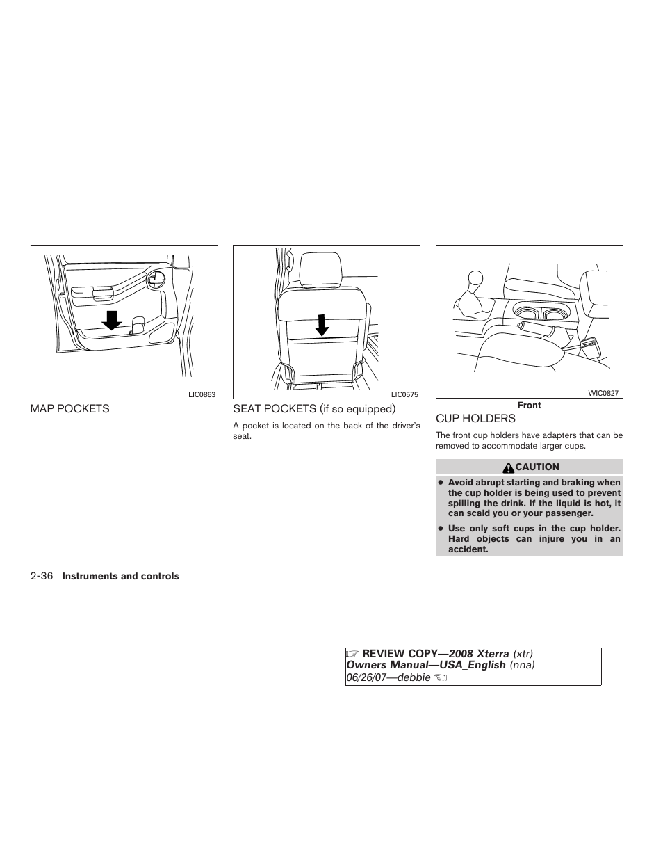 NISSAN 2008 Xterra User Manual | Page 112 / 320