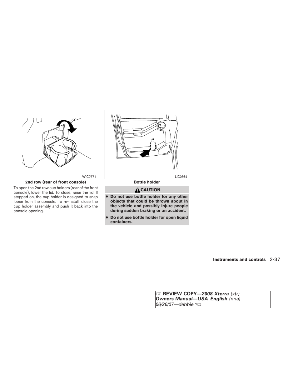 NISSAN 2008 Xterra User Manual | Page 113 / 320