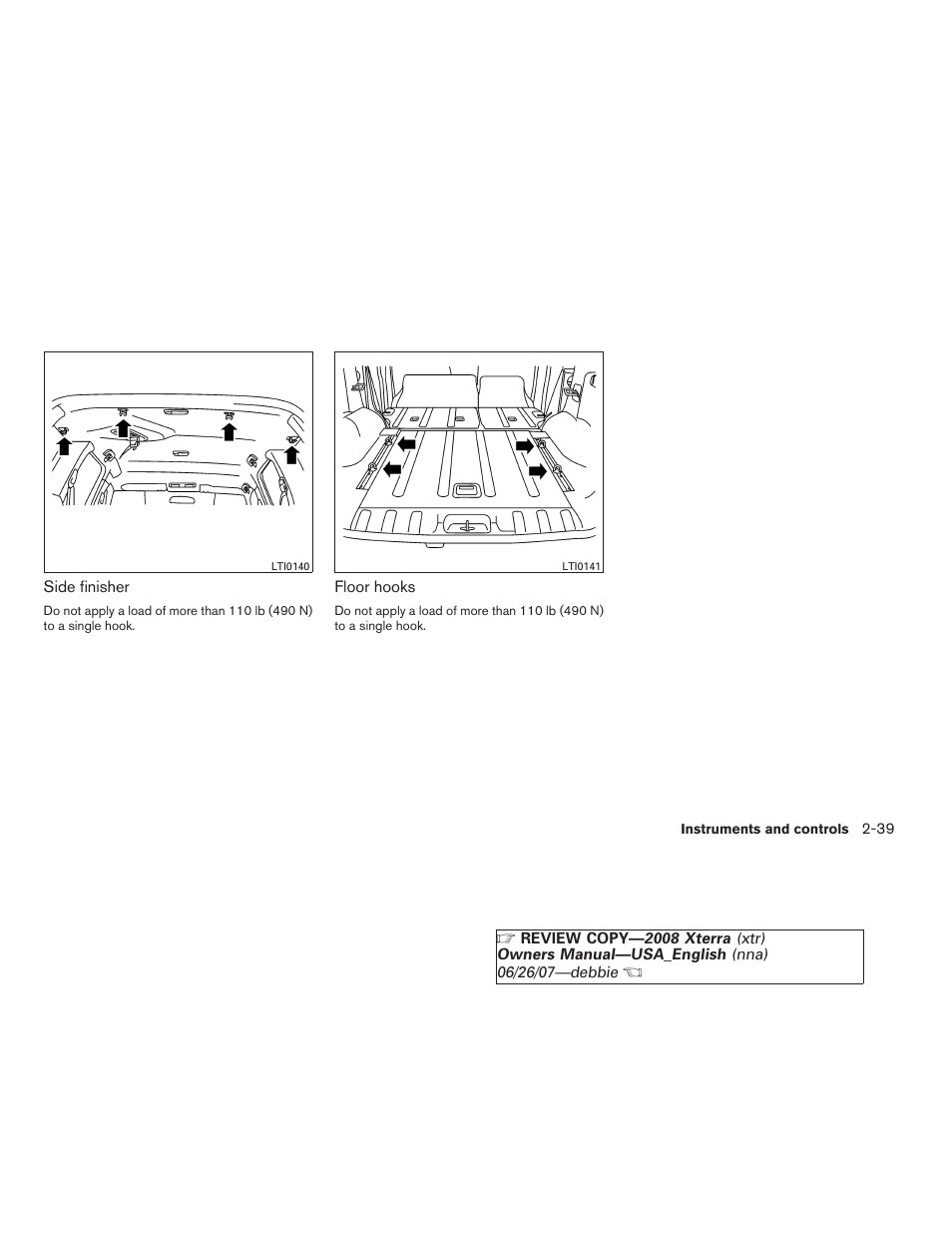 NISSAN 2008 Xterra User Manual | Page 115 / 320