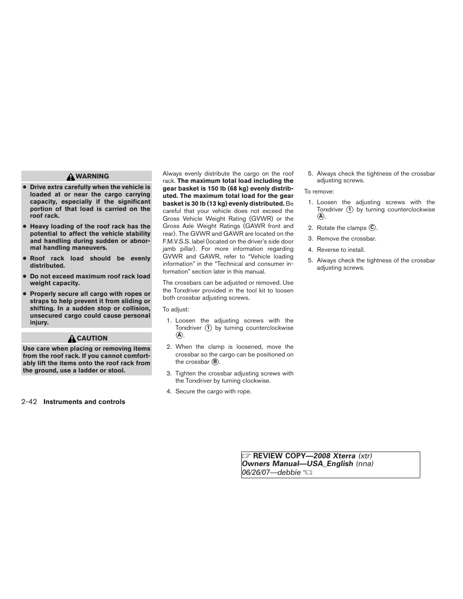 NISSAN 2008 Xterra User Manual | Page 118 / 320