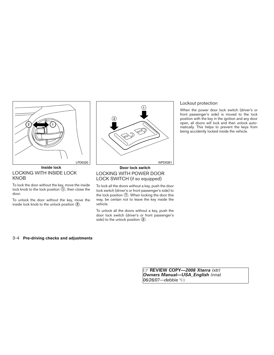 If so equipped) -4 | NISSAN 2008 Xterra User Manual | Page 128 / 320