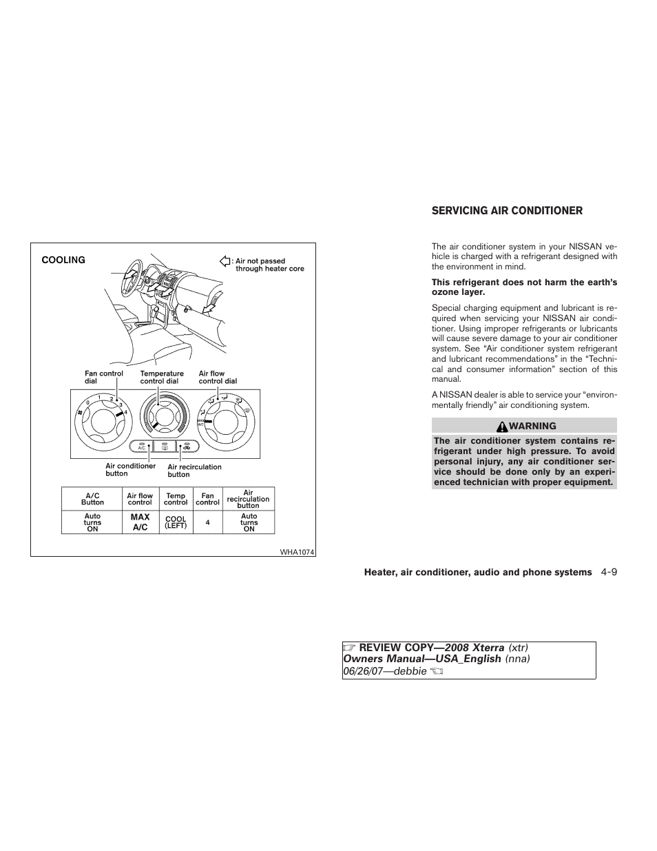 Servicing air conditioner -9 | NISSAN 2008 Xterra User Manual | Page 147 / 320
