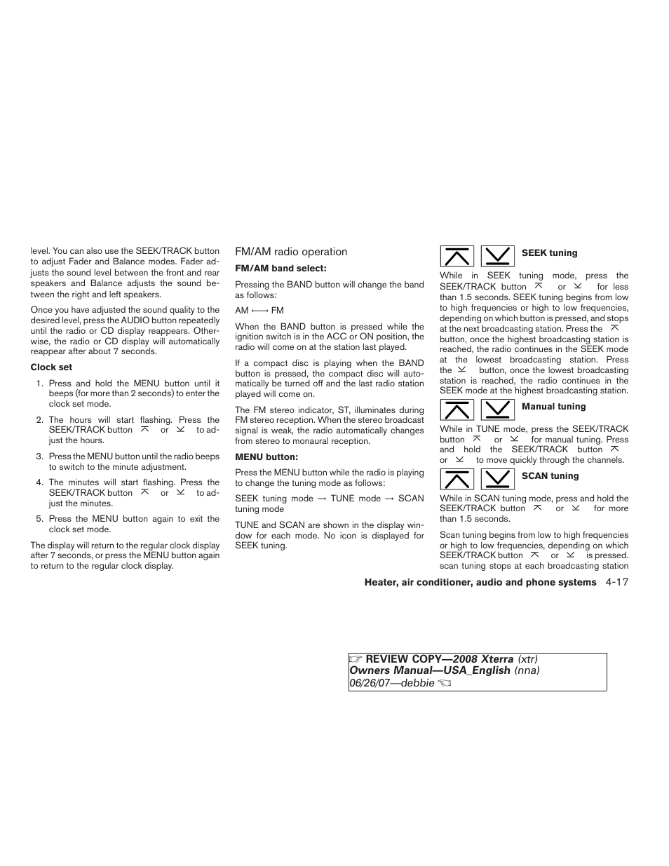 NISSAN 2008 Xterra User Manual | Page 155 / 320