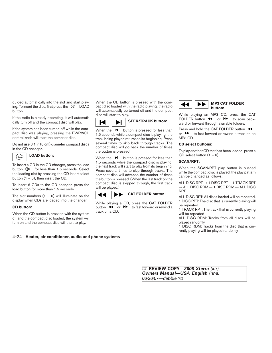 NISSAN 2008 Xterra User Manual | Page 162 / 320