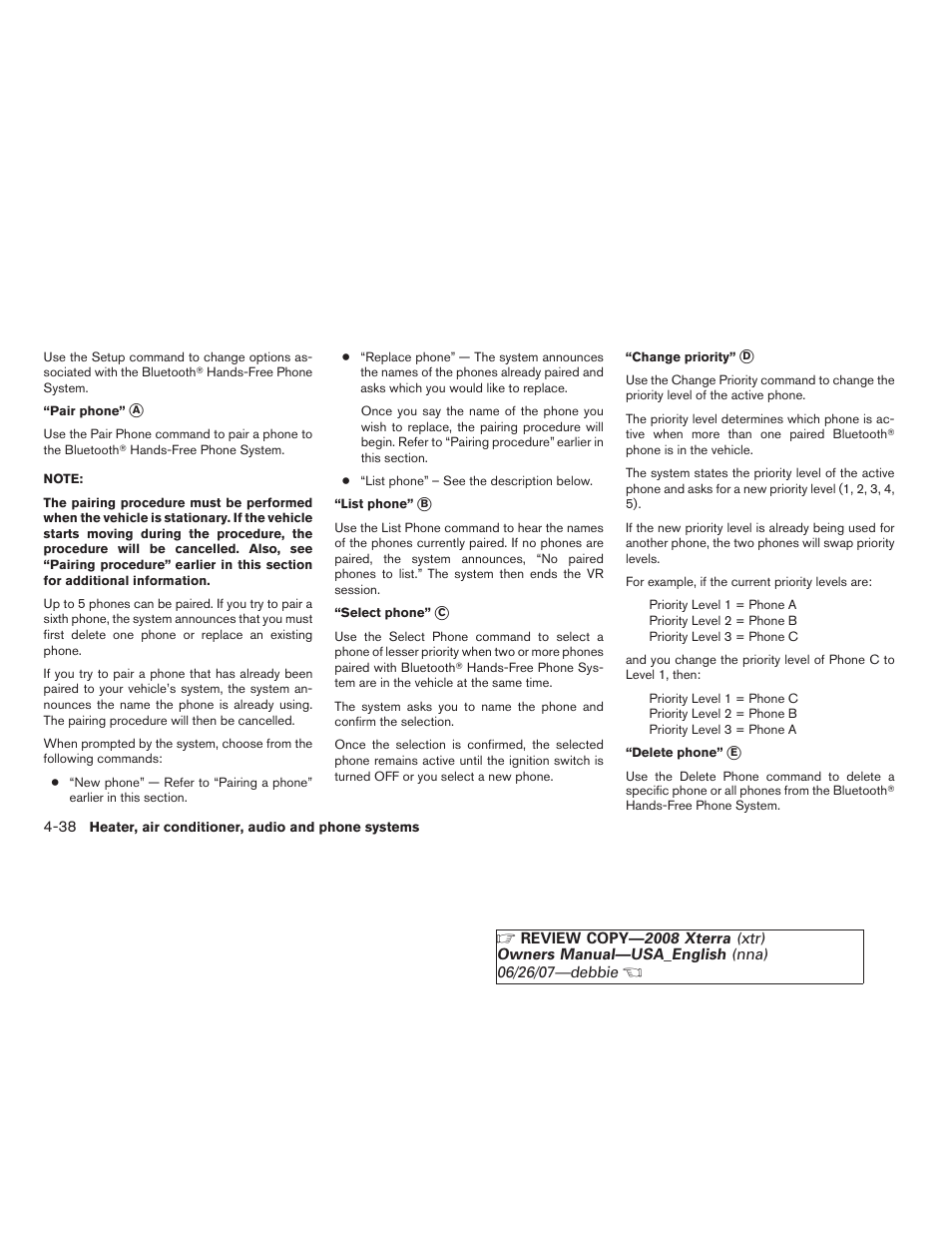 NISSAN 2008 Xterra User Manual | Page 176 / 320